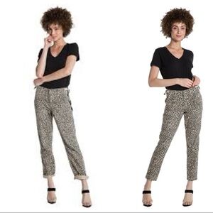 DA NANG Camile Leopard Print Camo Cargo Pant Sz M NWT 100% cotton